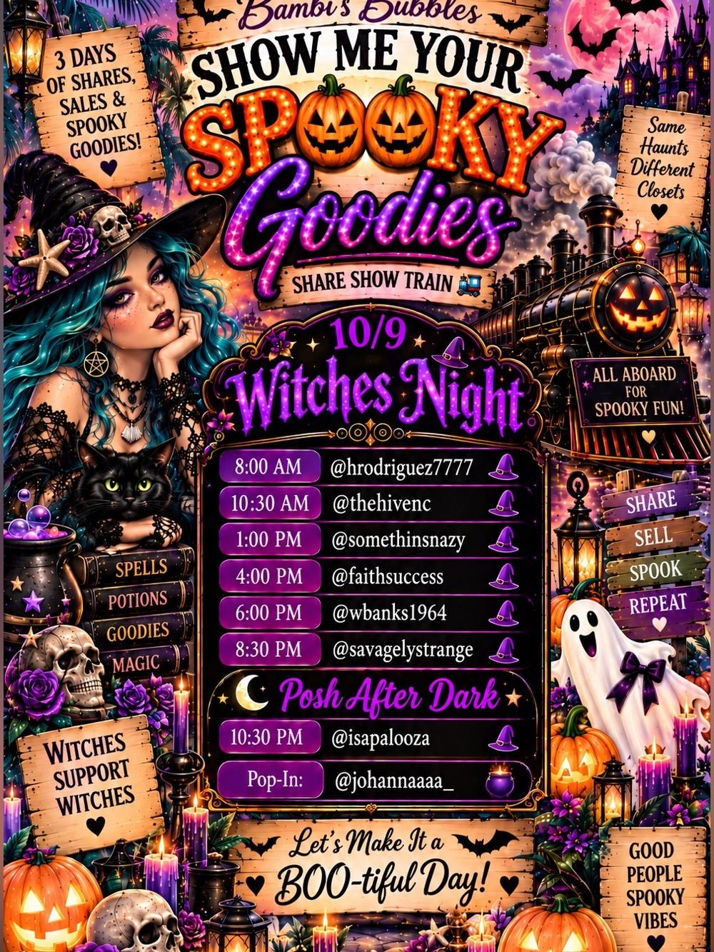 🎃🚂 SHOW ME YOUR SPOOKY GOODIES - 3 DAY SHARE SHOW TRAIN! 👻💜 - Picture 2 of 5